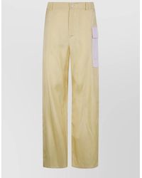 Marni - Trousers Wide Leg Belt Loops Back Pockets - Lyst