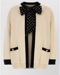 Valentino Garavani - Cotton Blend Cardigan - Lyst
