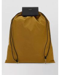 Saint Laurent - Canvas Backpack Tote Bag Flap Pocket - Lyst