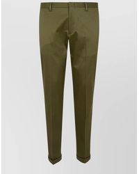 Paul Smith - Tailored Trousers Belt Loops Cuffed Hem - Lyst