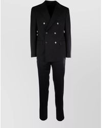 Colamarino - Double Breasted Suit Notched Lapels Pockets - Lyst