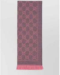 Gucci - Gg Wool Scarf - Lyst