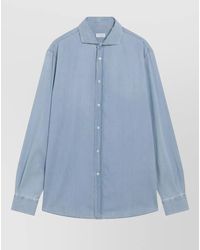 Brunello Cucinelli - Shirt Long Sleeves Buttoned Cuffs Collar - Lyst