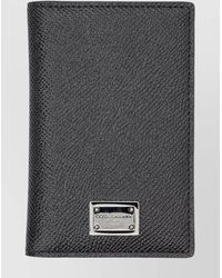 Dolce & Gabbana - Vertical Leather Cardholder Bi-Fold Design - Lyst