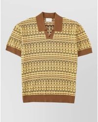 Drole de Monsieur - Textured Knit Polo Shirt Relaxed Fit - Lyst