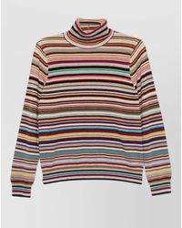 Paul Smith - Cashmere Striped Roll-Neck Long-Sleeve Sweater - Lyst