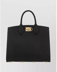 Ferragamo - The Studio Small Leather Tote Bag - Lyst