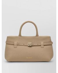 MANU Atelier - Structured Tote Bag Top Handle Buckle - Lyst