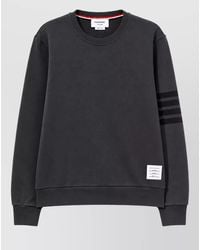 Thom Browne - Cotton Long-Sleeve Crewneck Sweatshirt - Lyst