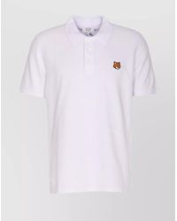 Maison Kitsuné - Cotton Piqué Regular-Fit Short-Sleeve Polo Shirt - Lyst