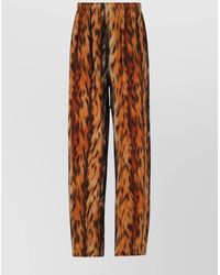 Balenciaga - Straight Leg Trousers Elastic Waistband - Lyst