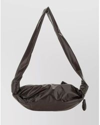 Lemaire - Soft Textured Shoulder Bag With Knotted Strap - Lyst