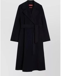 Max Mara - Wool Silk Cashmere Single Breasted Coat - Lyst