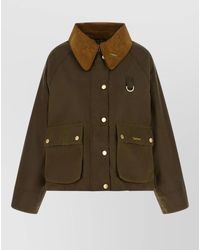 Barbour - Modern Spey Jacket Corduroy Collar Pockets - Lyst