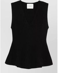 Lisa Yang - Cashmere Ribbed V-Neck Vest - Lyst
