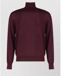 Saint Laurent - Fine-Knit Wool Slim-Fit Turtleneck Sweater - Lyst