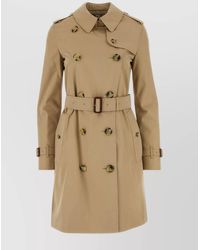 Burberry - Cotton Belted Double-Breasted Trench Coat - Lyst