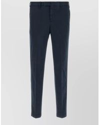 PT Torino - Stretch Cotton Trousers Belt Loops Pockets - Lyst