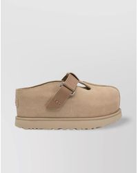 UGG - Suede Leather Goldenstar Hi Clog Slippers - Lyst