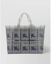 Burberry - Transparent Pvc Logo-Tag Tote Bag - Lyst