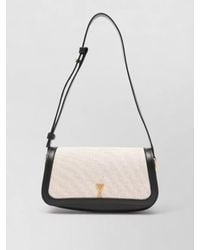 Ami Paris - Paris Shoulder Bag Textured Strap Hardware - Lyst