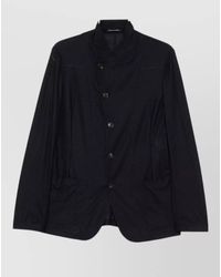 Emporio Armani - Virgin Wool Single-Breasted Coat - Lyst