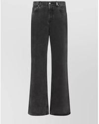 McQueen - Denim Low-Rise Wide-Leg Jeans - Lyst