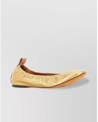 Lanvin - Nappa Leather Ballerina Shoes - Lyst