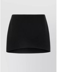 Givenchy - Virgin Wool High-Low Mini Skirt - Lyst