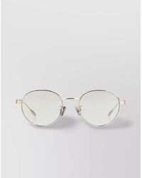 Moncler - Subtle Round Metal Frame Sunglasses - Lyst