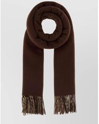 Burberry - Reversible Cashmere Scarf Fringe Detail - Lyst