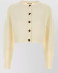 Loulou de Saison - Heike Cashmere Cardigan Cropped Raglan Sleeves - Lyst