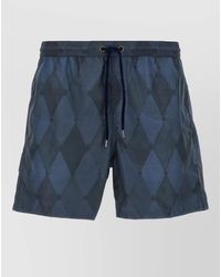 Ballantyne - Argyle Swim Shorts Back And Side Pockets - Lyst