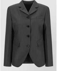 Jil Sander - Tailored Blazer Long Sleeves Notched Lapel - Lyst