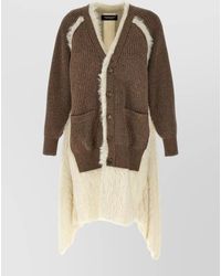 Undercover - Wool Asymmetric Long-Sleeve Cardigan - Lyst