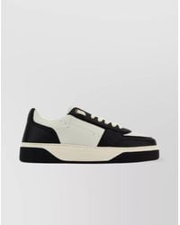 Represent - Leather And Suede Initial Sneakers - Lyst