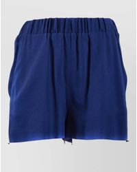 MSGM - Relaxed Fit Shorts Side Stripe Detail - Lyst