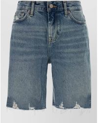 7 For All Mankind - Lola Denim Bermuda Shorts Belt Loops - Lyst