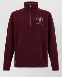 Brunello Cucinelli - Cashmere High-Neck Half-Zip Sweater - Lyst