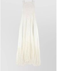 Loewe - Cotton Lace Beach Dress - Lyst