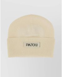Patou - Ribbed Wool Cashmere Beanie - Lyst