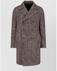Tagliatore - Double-Breasted Jacket With Notch Lapel And Button Detailing - Lyst