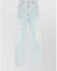 MM6 by Maison Margiela - Splatter-Effect Denim Jeans - Lyst