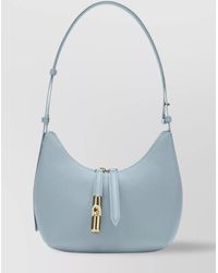 Furla - Leather Shoulder Bag With Adjustable Strap And-Tone Hardware - Lyst