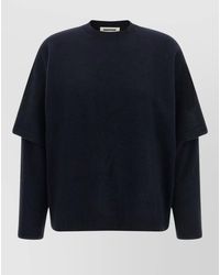 DARKPARK - Cashmere Wool Double-Sleeve Crew-Neck Sweater - Lyst