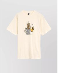 Brain Dead - Graphic Print Cotton T-Shirt With Round Neck - Lyst