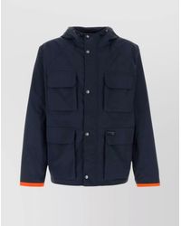 Fay - Nylon Hooded Windbreaker Jacket - Lyst