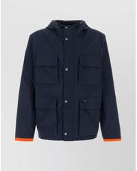 Fay - Nylon Hooded Windbreaker Jacket - Lyst