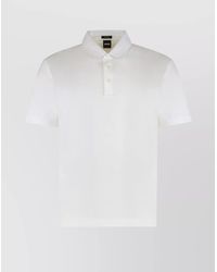 BOSS - Cotton Short-Sleeve Polo Shirt - Lyst