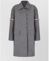 Thom Browne - Wool Single Breasted Coat - Lyst